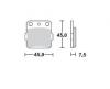TRW Lucas Scheibenbremsbelag Satz MCB 561 LF 
