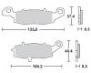 TRW Lucas Scheibenbremsbelag Satz MCB 681 SH 