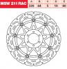 Lucas Bremsscheibe schwimmend, MSW 211 RAC 